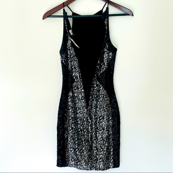 NEW Dress The Population Rowen Black Silver Size Small Brand New with Tags - Picture 10 of 12